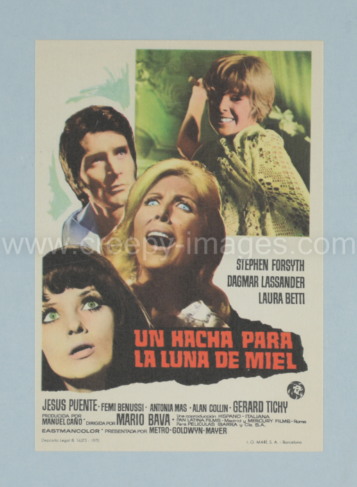 Red wedding night / Hatchet for the honeymoon / Il Rosso segno della follia – Spanischer Flyer